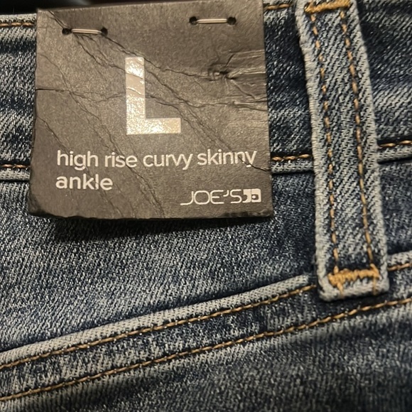 Joe’s everybody stretch, high-rise curvy skinny ankle jeans, size large. - Picture 5 of 11